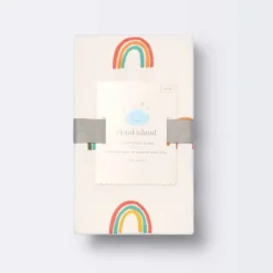Polyester Rayon Fitted Crib Sheet - Rainbows - Cloud Island™ -Baby Products Series GUEST 01639ce1 f0e4 4d3d 83a7 762360ca1ba2