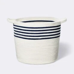 Coiled Rope Bin With Color Band - Cloud Island™ -Baby Products Series GUEST 0901c62a 2148 47a4 9afd b3297d148d7b