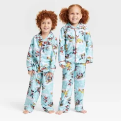Kids' Disney 100 Sleep Coat Pajama Set - Blue -Baby Products Series GUEST 0c2ed4a4 d856 4428 a564 b672afcb8d95
