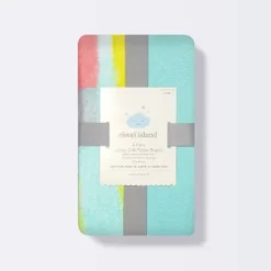 Fitted Jersey Crib Sheet 2pk - Cloud Island™ Brushstrokes And Solid Aqua -Baby Products Series GUEST 0ce29829 3f75 4b96 aebe 43e7277fd3e6