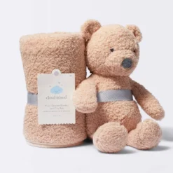 Plush Blanket With Soft Toy - Bear - Cloud Island™ -Baby Products Series GUEST 11fa18e6 6ea2 41bd a081 671a75caa335