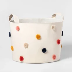 Pom-Pom Kids' Storage Basket Cream - Pillowfort™ -Baby Products Series GUEST 13e4dbef df98 4d2c a3ff 314fc8722bbf