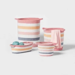 Striped Coiled Rope Kids' Storage Bin - Pillowfort™ -Baby Products Series GUEST 18fc3409 df85 4518 a061 53954e0e0439