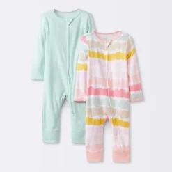 Baby Girls' 2pk Zip Romper - Cloud Island™ 8 Baby Girls' 2pk Zip Romper - Cloud Island™ -Baby Products Series GUEST 1f035297 eb04 47d5 8007 56efe4d860be