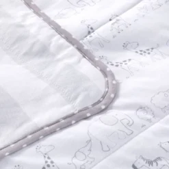 Jersey Knit Reversible Blanket Two By Two - Cloud Island™ Gray -Baby Products Series GUEST 339b5d2b 2a2c 4ca9 b1c5 a5c7fed6dc82