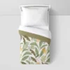 Toddler Botanical Print Kids' Comforter Green - Pillowfort™