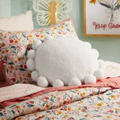 Floral Cotton Reversible Kids' Sham - Pillowfort™ -Baby Products Series GUEST 6071b594 f4bc 44ef a74a 0d66fd04e217