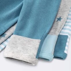 Baby Boys' 3pk Basic Romper - Cloud Island™ Sky Blue Preemie -Baby Products Series GUEST 638ba981 3512 4a1d 8964 06832920a058