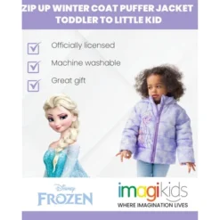 Disney Frozen Princess Anna Elsa Girls Zip Up Puffer Jacket Little Kid 12 Disney Frozen Princess Anna Elsa Girls Zip Up Puffer Jacket Little Kid -Baby Products Series GUEST 7108902a e201 49b3 98c6 5a83fbdd0c47