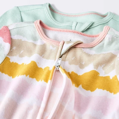 Baby Girls' 2pk Zip Romper - Cloud Island™ 2 Baby Girls' 2pk Zip Romper - Cloud Island™ - Image 2