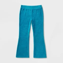 Girls' Adaptive Velour Flare Pull-On Pants - Cat & Jack™ Teal Blue -Baby Products Series GUEST 77927835 5bbd 481e bd0a 585665b45f07