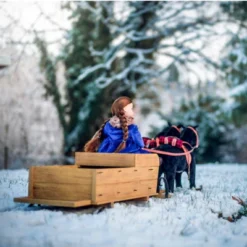 The Queen's Treasures 18 In Doll Covered Prairie Wagon/Sleigh And 2 Horses -Baby Products Series GUEST 7dc8663c 5ba7 431e 998f c46724dfd50c