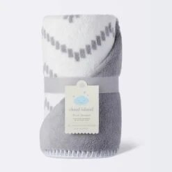 Plush Baby Blanket - Chevron - Gray - Cloud Island™ -Baby Products Series GUEST 839a0711 d92f 488f 9431 2e26fcef0a1f