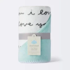 Plush Baby Blanket - I Love You Script - Cloud Island™ -Baby Products Series GUEST 8436a8d5 53a9 4012 92ba 2dc4c8cf72cc