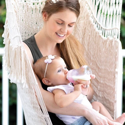 Chicco Duo Newborn Hybrid Baby Bottle Gift Set With Invinci-Glass Inside/Plastic Outside- Pink - 8pc 6 Chicco Duo Newborn Hybrid Baby Bottle Gift Set With Invinci-Glass Inside/Plastic Outside- Pink - 8pc - Image 6