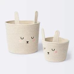 Coiled Rope Small Round Storage Basket - Rabbit - Cloud Island™ -Baby Products Series GUEST af7f0e09 bdf8 4734 a3ec 70dd06adeeb5