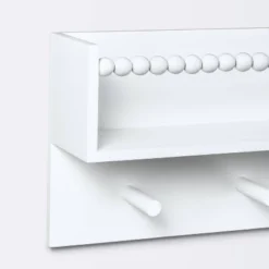 Wall Hook Shelf With Beading - White - Cloud Island™ -Baby Products Series GUEST b9a67ca6 be43 465d b50a 0bbb58f82a00
