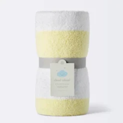 Chenille Stripe Baby Blanket - Yellow And White Stripes - Cloud Island™ -Baby Products Series GUEST c49ed641 9886 476a 82b0 dc2fb9cdd6d2
