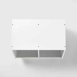 Stackable Laminate 2-Compartment Kids' Bin White - Pillowfort™ -Baby Products Series GUEST de19215d 0e9c 4ec0 a54d fc654e07cbc4