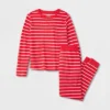 Kids' Striped Matching Family Thermal Pajama Set - Wondershop™ Red