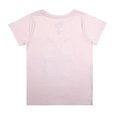 Squishmallows Feelin Mallow Glitter Text Crew Neck Short Sleeve Pink Youth Girl Tee 2 Squishmallows Feelin Mallow Glitter Text Crew Neck Short Sleeve Pink Youth Girl Tee - Image 2
