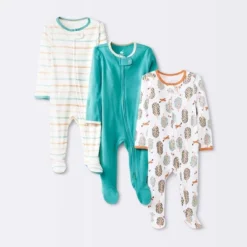 Baby 3pk Orchard Zip-Up Sleep N' Play - Cloud Island™ Off-White -Baby Products Series GUEST e9088444 8fb9 480d bc0f 5389caf4628a