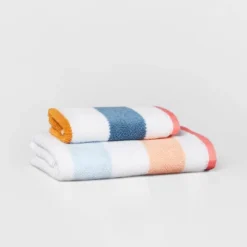 Striped Kids’ Towel With SILVADUR™ Antimicrobial Technology - Pillowfort™ -Baby Products Series GUEST fabda123 5e65 422b 9285 e2292cc17f70