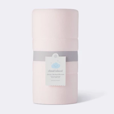 Rayon From Bamboo Quilted Baby Blanket - Light Pink - Cloud Island™ 3 Rayon From Bamboo Quilted Baby Blanket - Light Pink - Cloud Island™ - Image 3